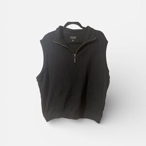 Roundtree & Yorke Black Zip-Up Vest